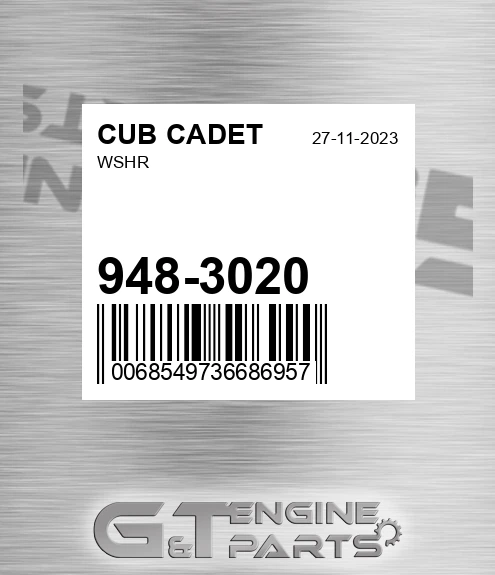 948-3020 Wshr for CUB CADET