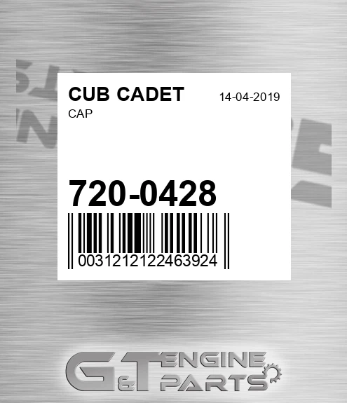 720-0428 Cap for CUB CADET