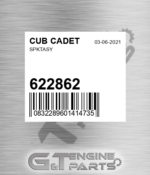 622862 Spktasy for CUB CADET