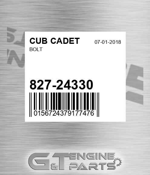 827-24330 Bolt