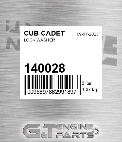 140028 Lock Washer