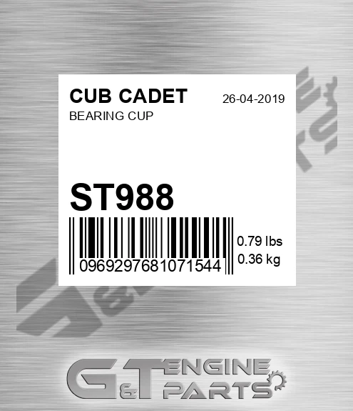 ST988 Bearing Cup