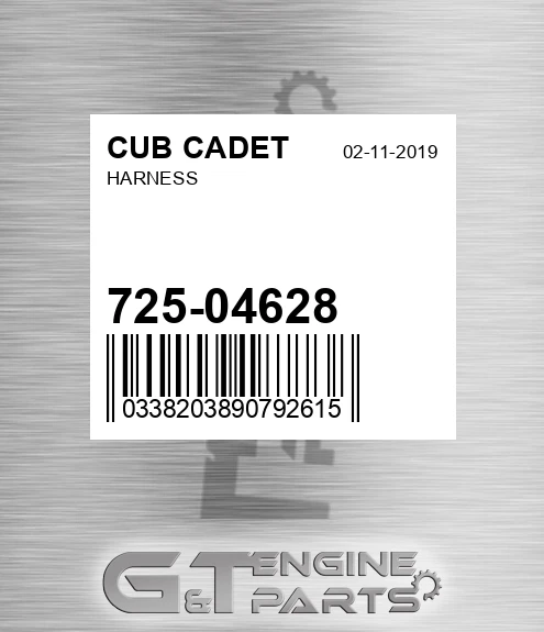 725-04628 Harness for CUB CADET