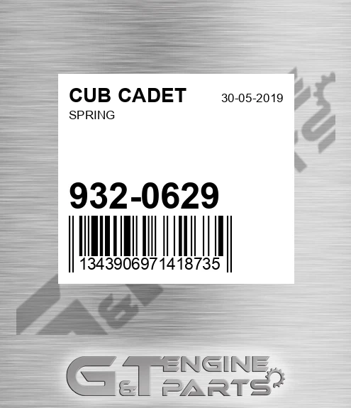 932-0629 Spring for CUB CADET