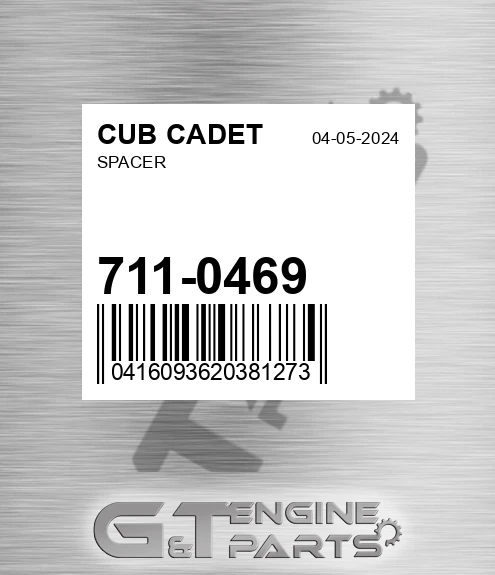 711-0469 Spacer for CUB CADET