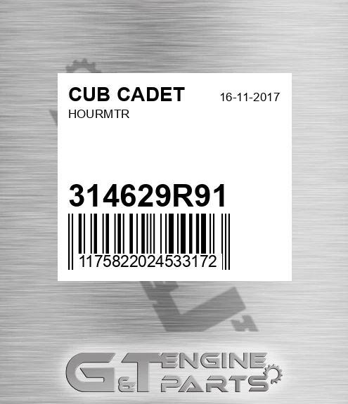 314629R91 Hourmtr