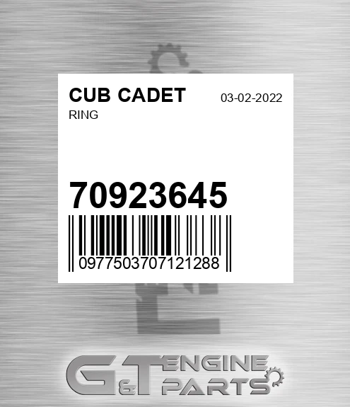 70923645 CUB CADET Ring