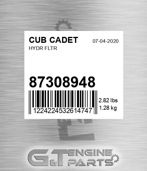 87308948 Hydr Fltr