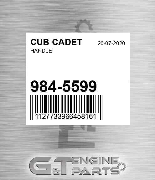 984-5599 Handle for CUB CADET