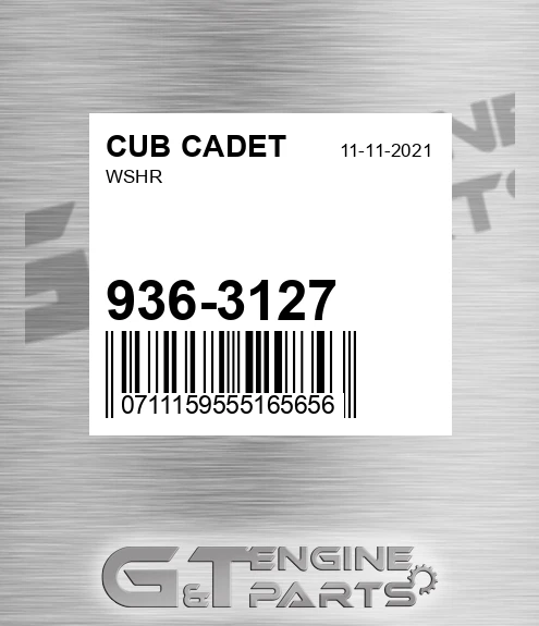 936-3127 Wshr for CUB CADET