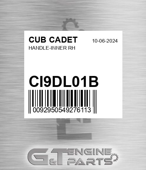 CI9DL01B Handle-inner Rh for CUB CADET