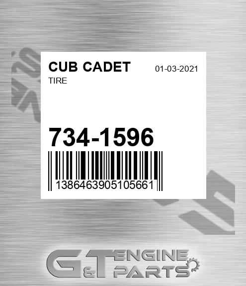 734-1596 Tire for CUB CADET