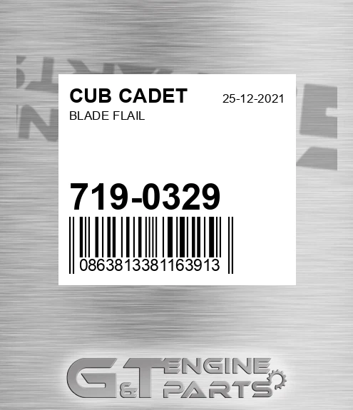 719-0329 Blade Flail for CUB CADET