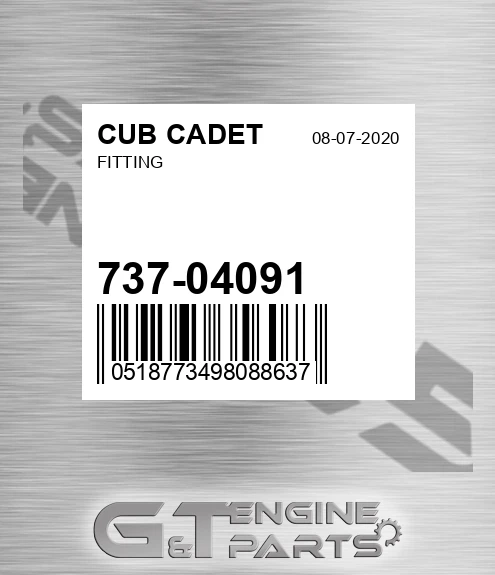 737-04091 Fitting for CUB CADET