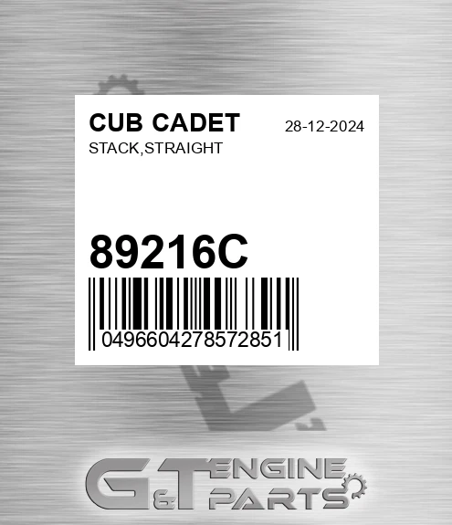 89216C Stack,straight