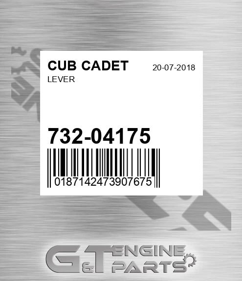 732-04175 Lever for CUB CADET