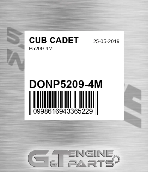 DONP5209-4M P5209-4m for CUB CADET