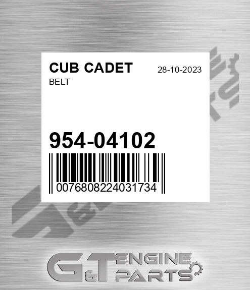 954-04102 Belt for CUB CADET