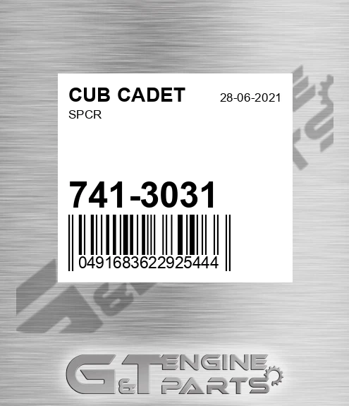 741-3031 Spcr for CUB CADET