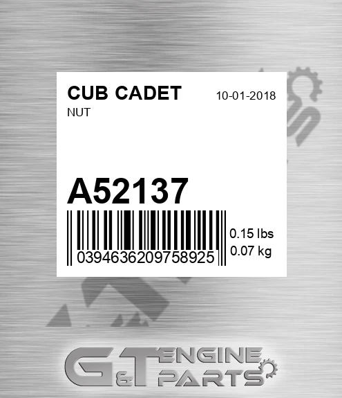 A52137 Nut