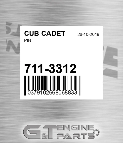 711-3312 Pin for CUB CADET
