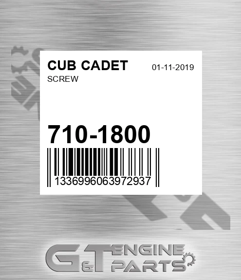 710-1800 Screw for CUB CADET