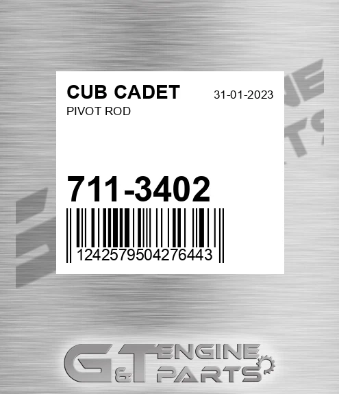 711-3402 Pivot Rod for CUB CADET