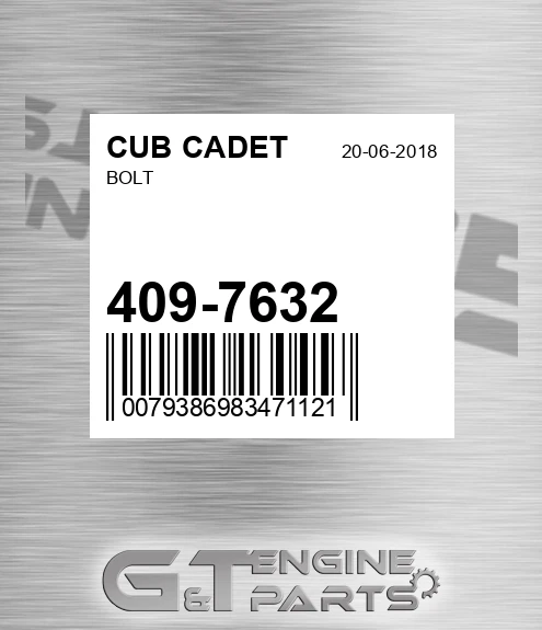 409-7632 Bolt