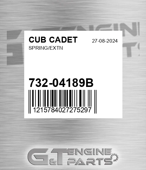 732-04189B Spring/extn for CUB CADET