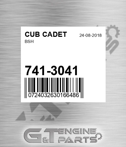 741-3041 Bsh for CUB CADET