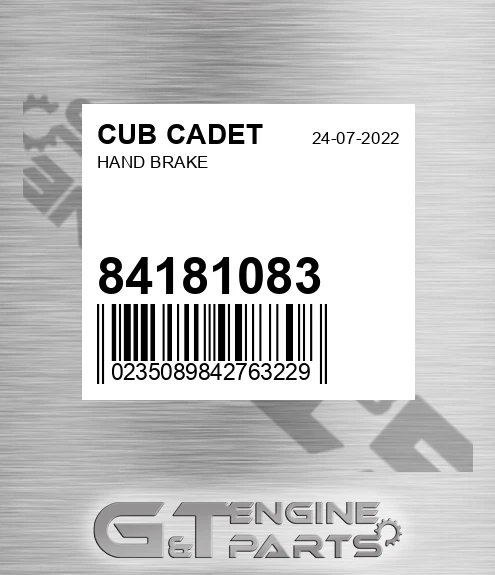84181083 Hand Brake for CUB CADET