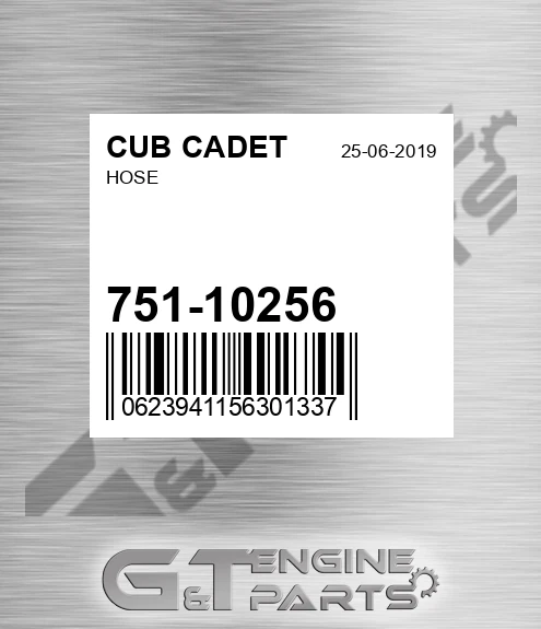 751-10256 Hose for CUB CADET