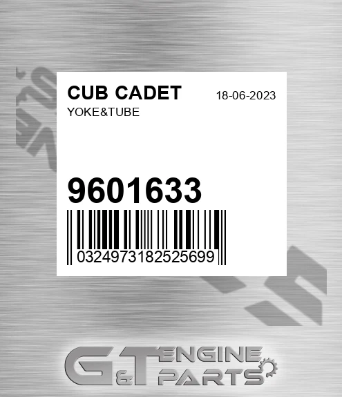 9601633 Yoke&tube for CUB CADET