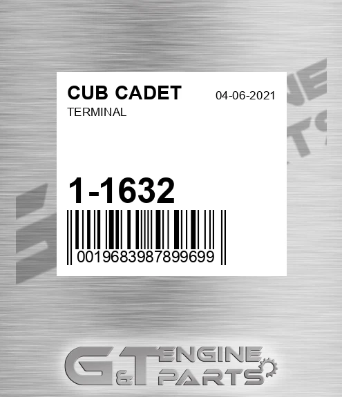1-1632 Terminal for CUB CADET