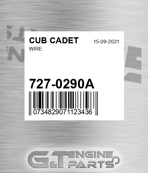 727-0290A Wire for CUB CADET