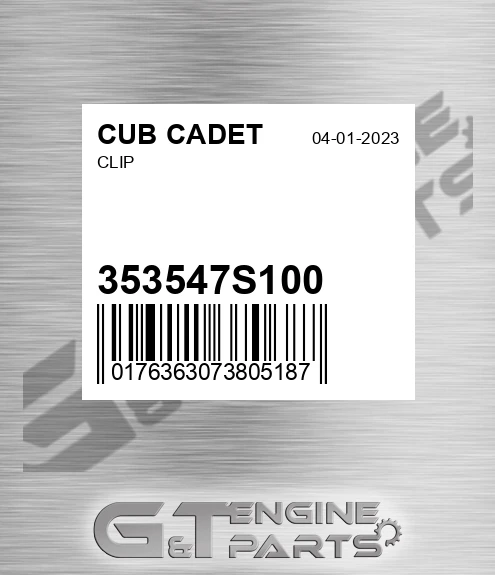 353547S100 Clip