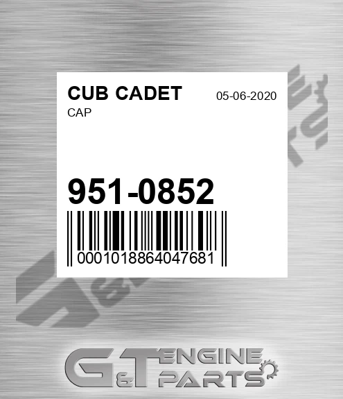 951-0852 Cap for CUB CADET