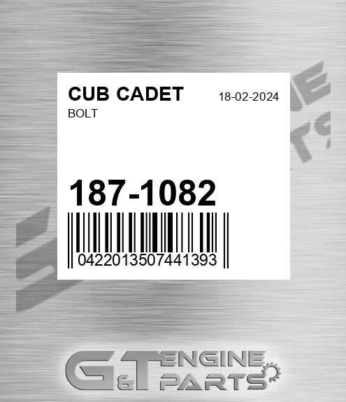 187-1082 Bolt