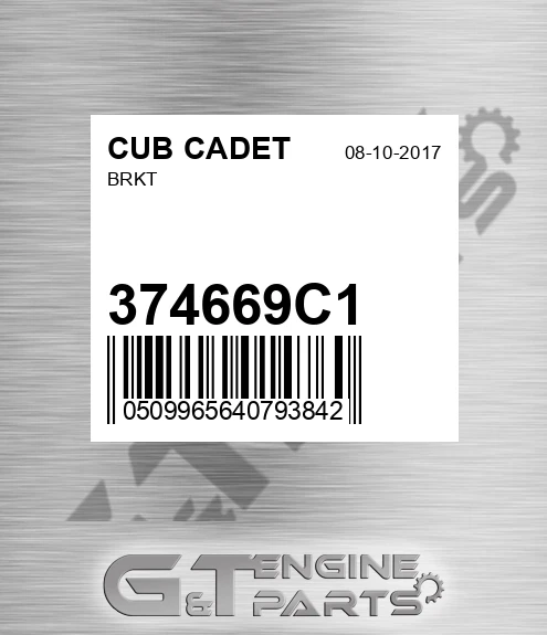 374669C1 CUB CADET Brkt