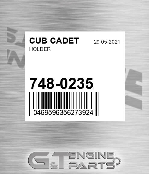 748-0235 Holder for CUB CADET