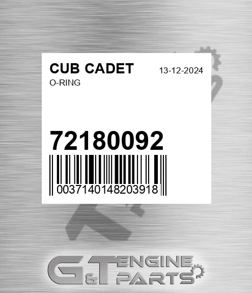 72180092 O-ring
