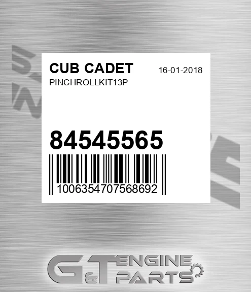84545565 Pinchrollkit13p for CUB CADET