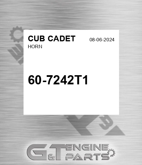 60-7242T1 Horn for CUB CADET