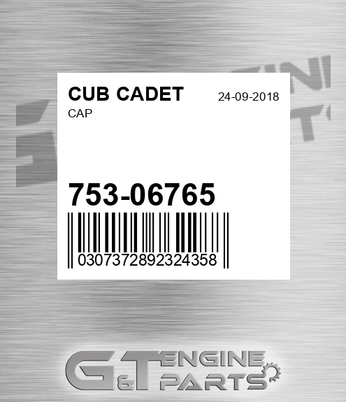 753-06765 Cap for CUB CADET