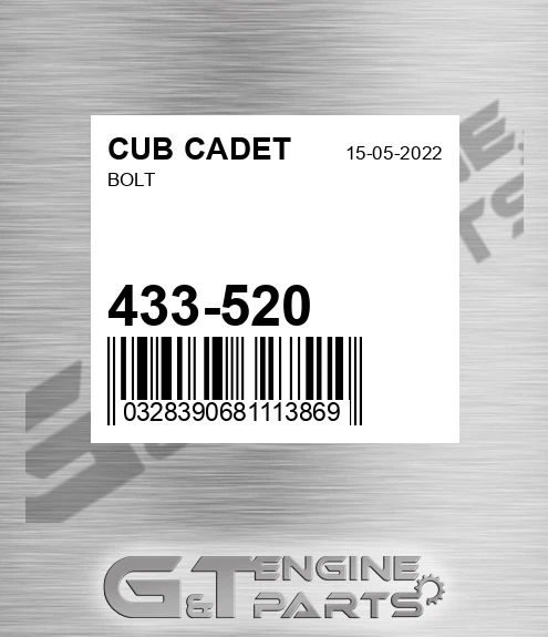 433-520 Bolt