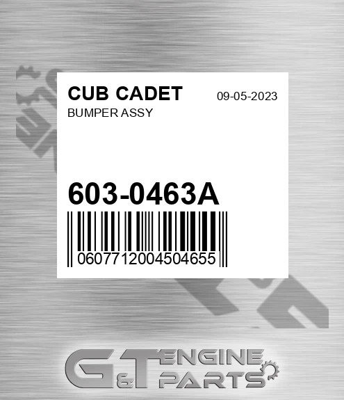 603-0463A Bumper Assy for CUB CADET