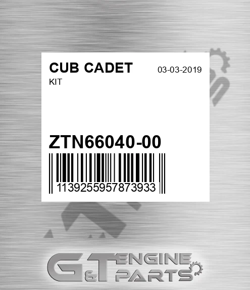 ZTN66040-00 Kit