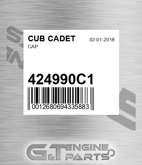 424990C1 Cap for CUB CADET