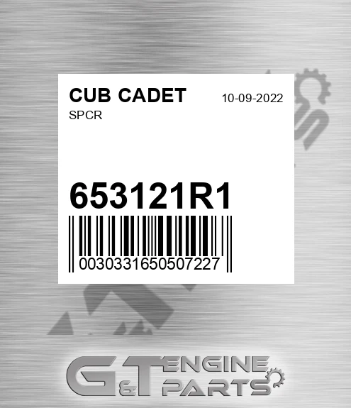 653121R1 Spcr for CUB CADET