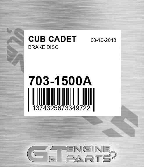 703-1500A Brake Disc for CUB CADET